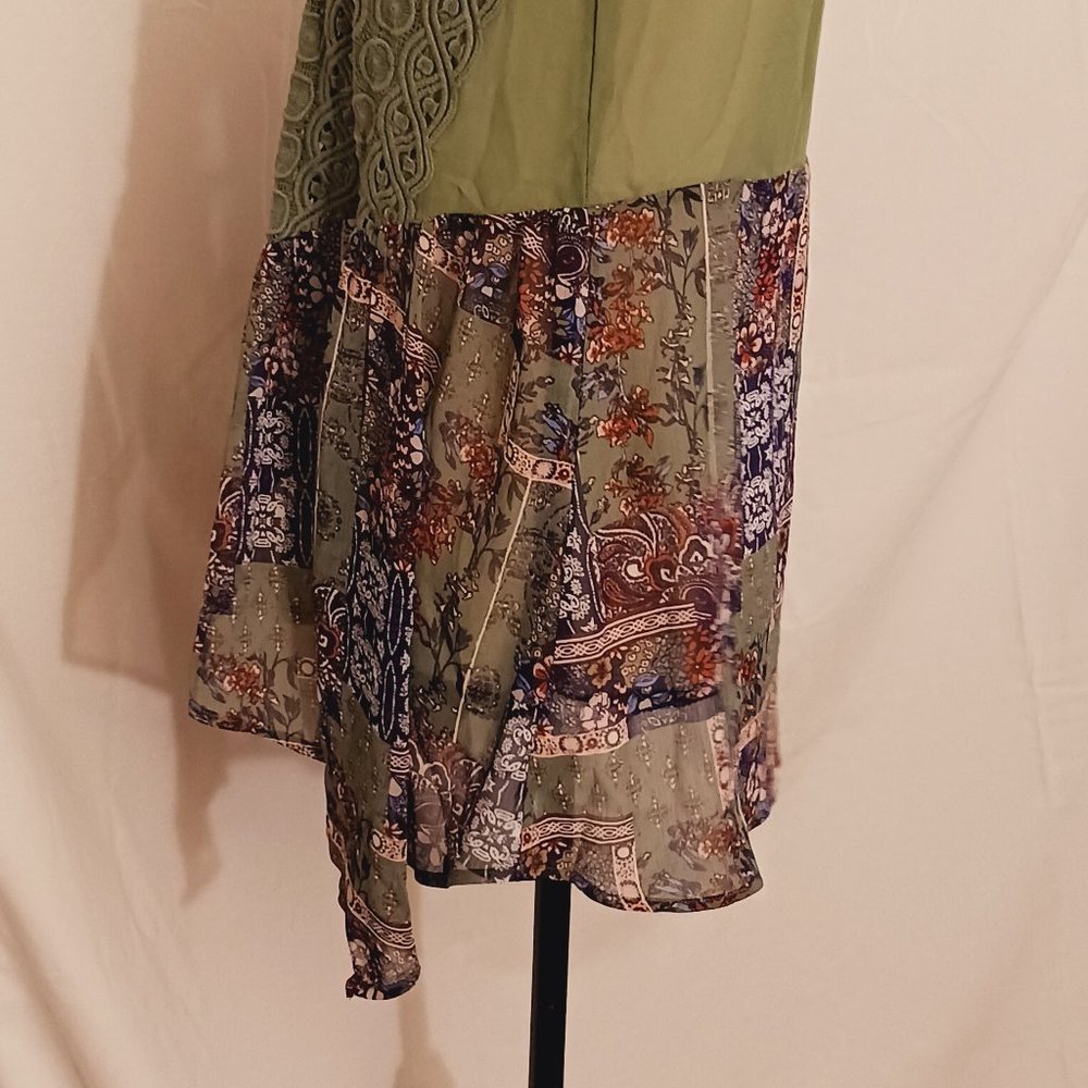 Self Esteem Boho Style Sheer Vest With Crochet Top | EUC | Medium - Picture 4 of 11